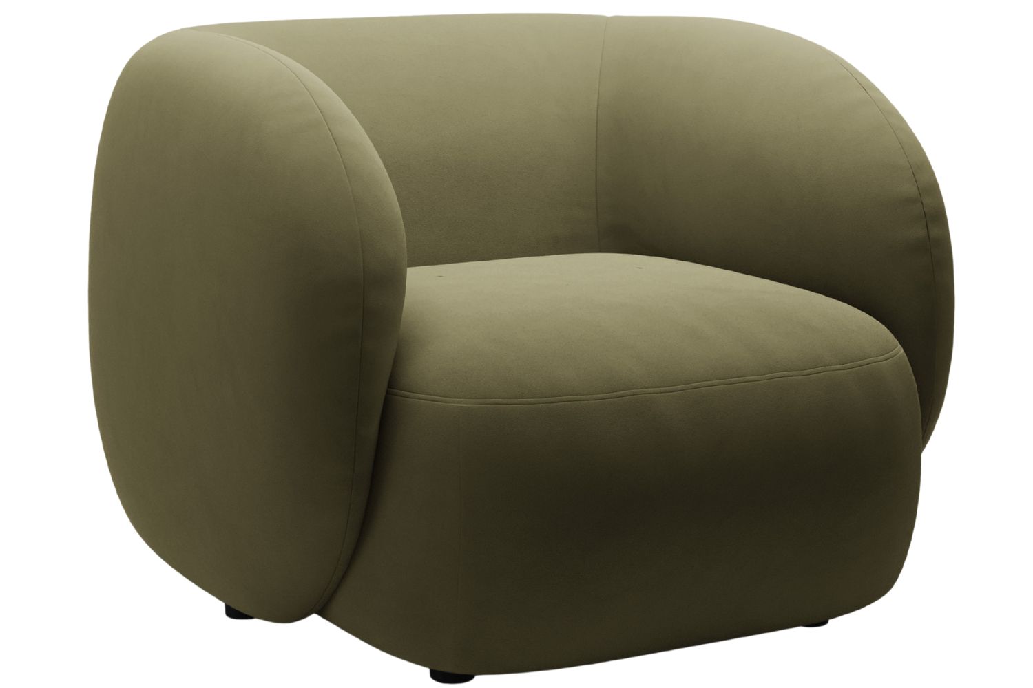 Micadoni Zelené sametové křeslo Kate Micadoni