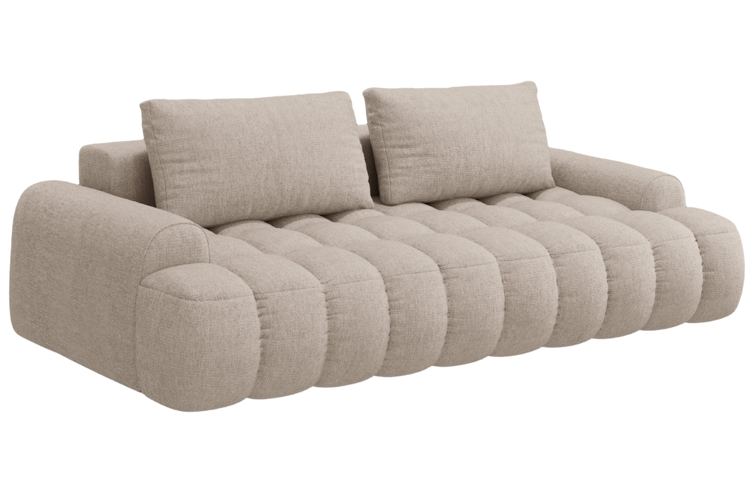 Cosmopolitan Design Pískově hnědá rozkládací pohovka Linz 250 cm Cosmopolitan Design