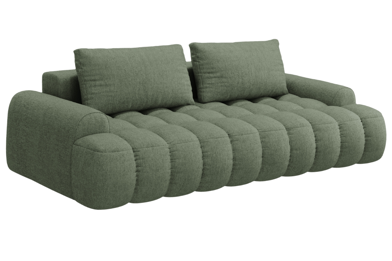 Cosmopolitan Design Zelená rozkládací pohovka Linz 250 cm Cosmopolitan Design