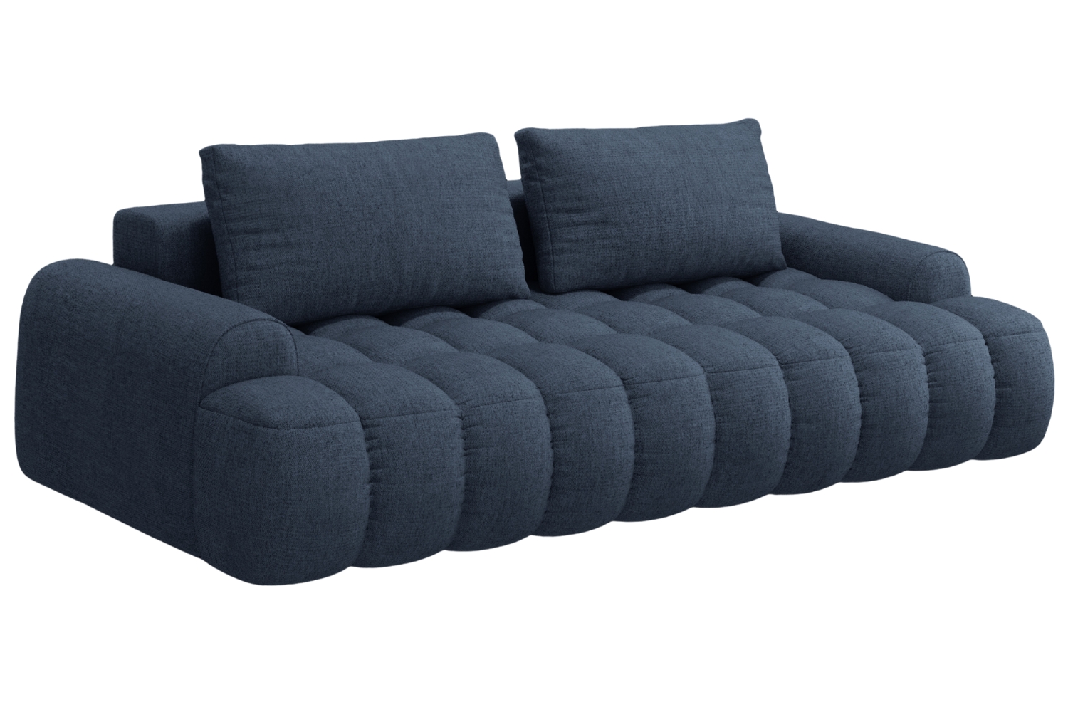 Cosmopolitan Design Tmavě modrá rozkládací pohovka Linz 250 cm Cosmopolitan Design