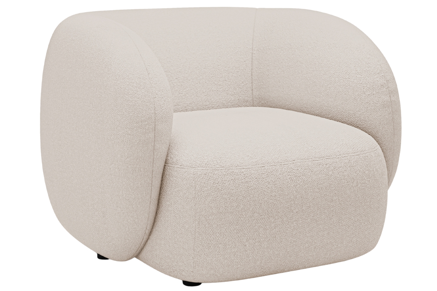 Micadoni Béžové bouclé křeslo Kate Micadoni