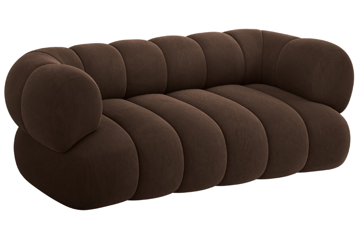 Cosmopolitan Design Hnědá sametová dvoumístná pohovka Koge 180 cm Cosmopolitan Design