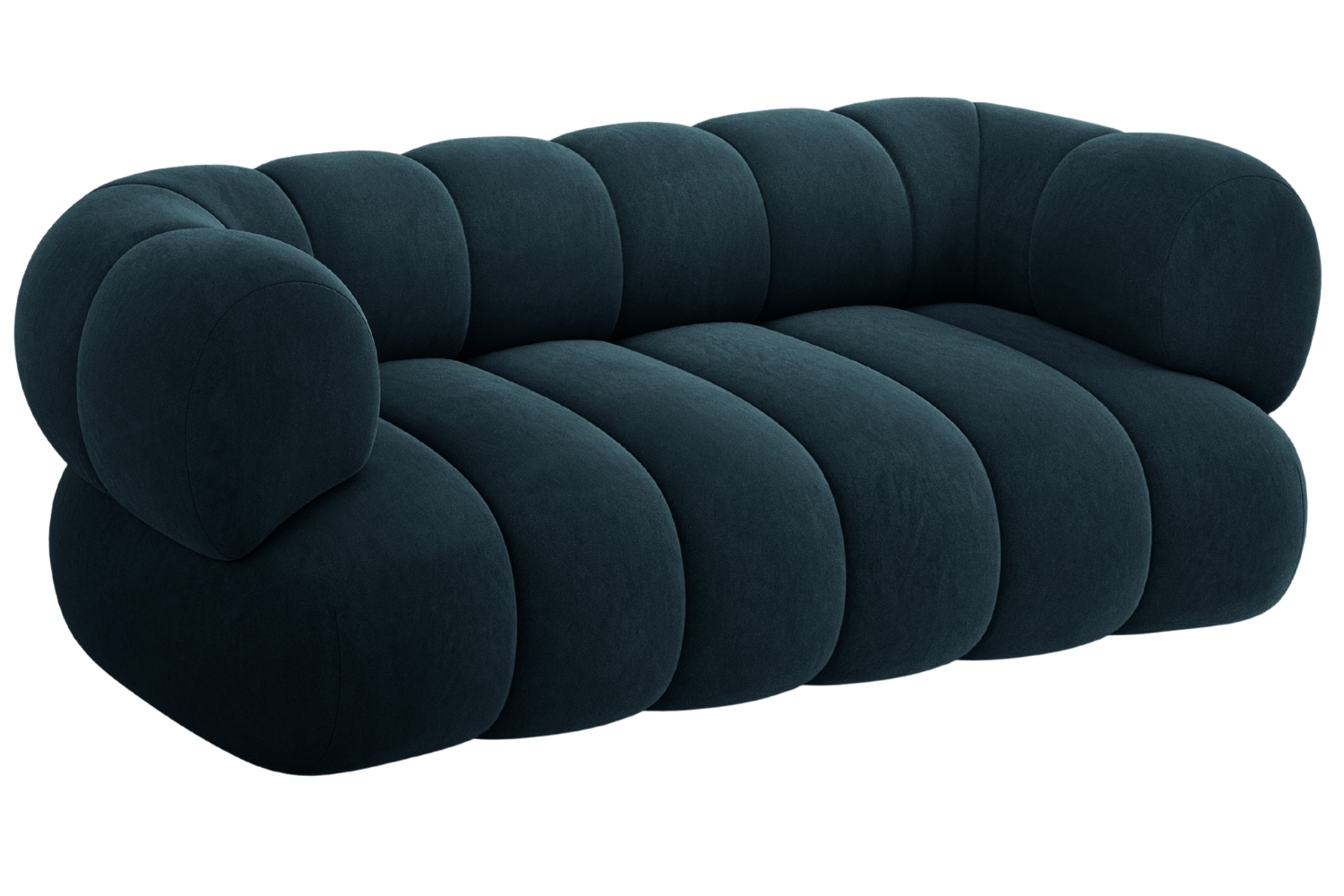 Cosmopolitan Design Tmavě modrá sametová dvoumístná pohovka Koge 180 cm Cosmopolitan Design