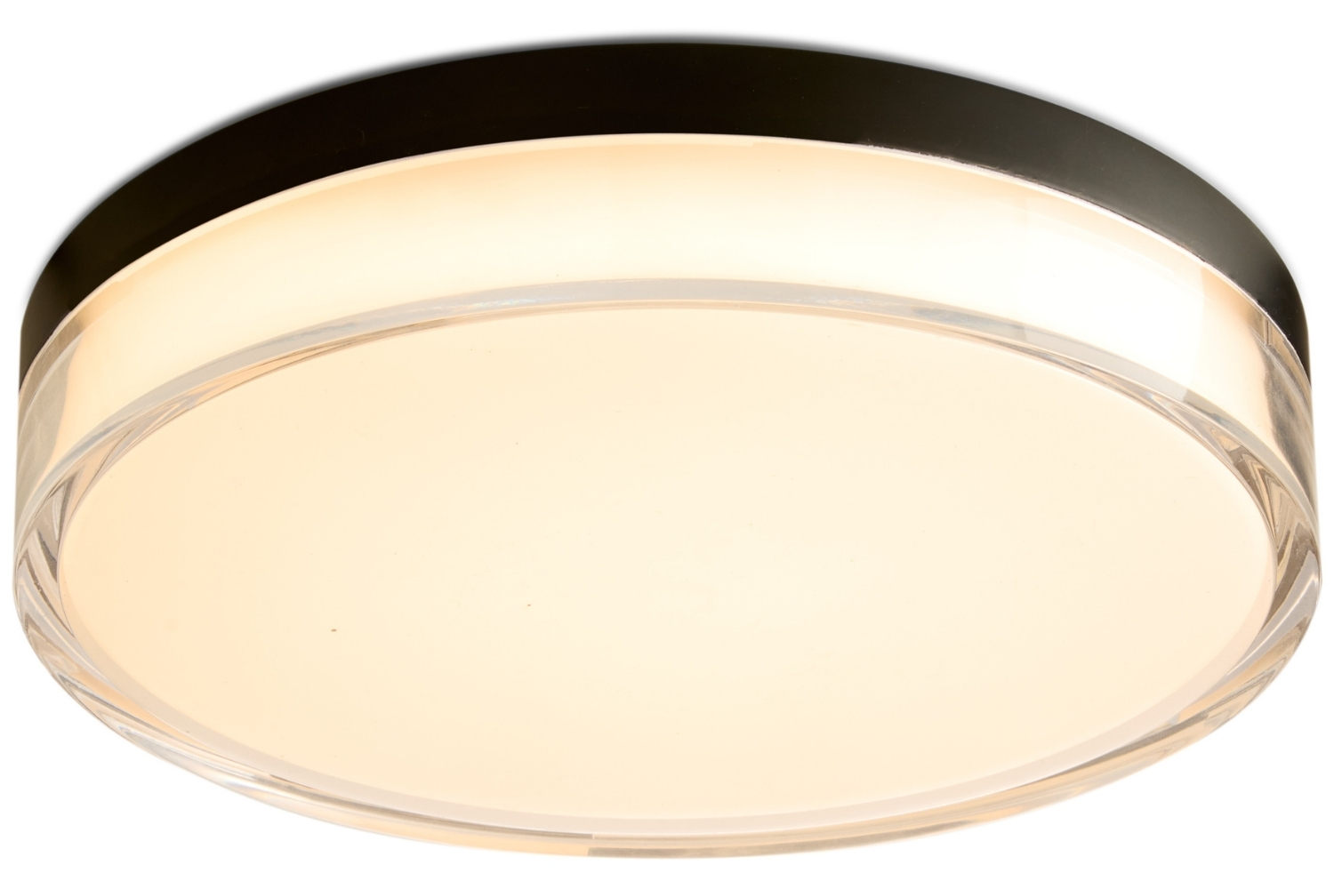 Halo Design Černé kovové stropní LED světlo Clear 28 cm Halo Design