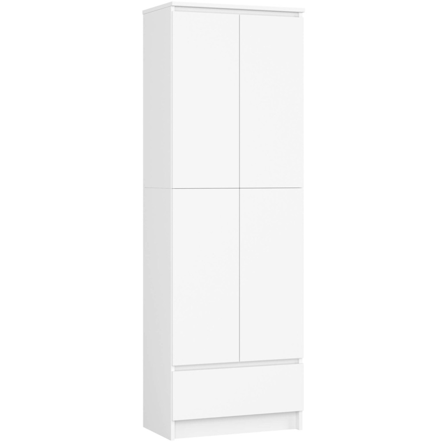 Regál R60 4D 1SZ CLP-bílá