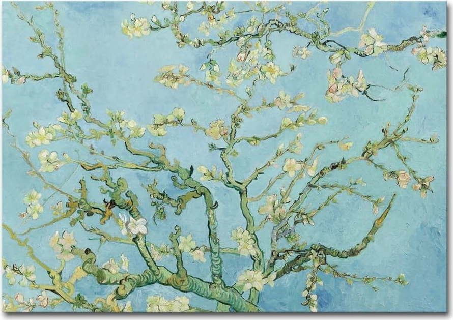 Nástěnná reprodukce na plátně Vincent Van Gogh Almond Blossom