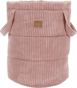 Růžový látkový dětský koš na hračky ø 39x50 cm – Meowbaby MeowBaby