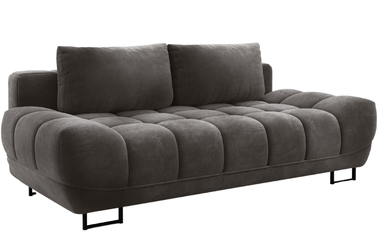 Windsor & Co Tmavě hnědá sametová rozkládací pohovka Cirrus 215 cm Windsor & Co