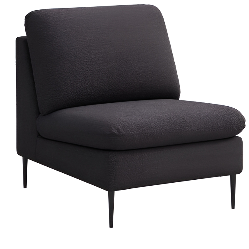 Rodier Černé bouclé křeslo Belle Rodier