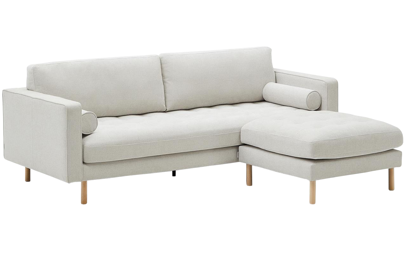 Kave Home Pohovka Debra 222 cm s podnožkou Kave Home