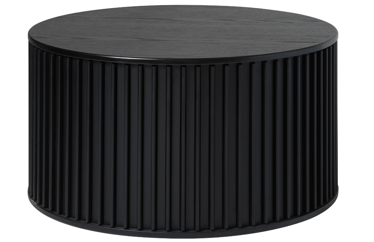 Unique Furniture Černý dubový konferenční stolek Siena 85 cm Unique Furniture