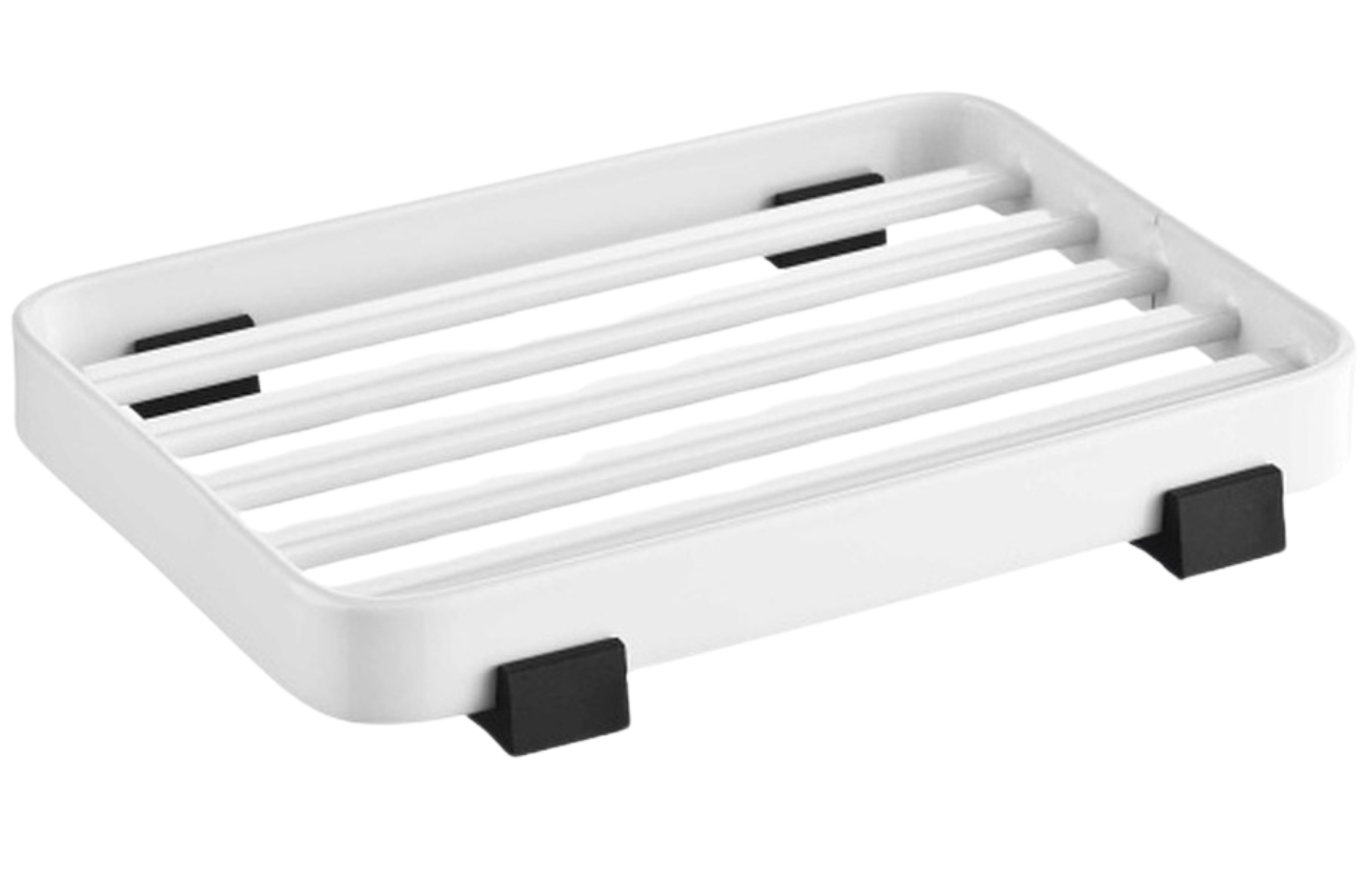 YAMAZAKI Bílá kovová miska na mýdlo Tower YAMAZAKI