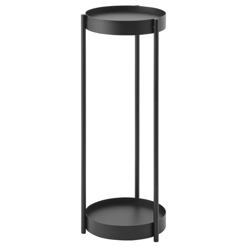 Černý kovový stojan na květiny Yamazaki Tower 70 cm YAMAZAKI