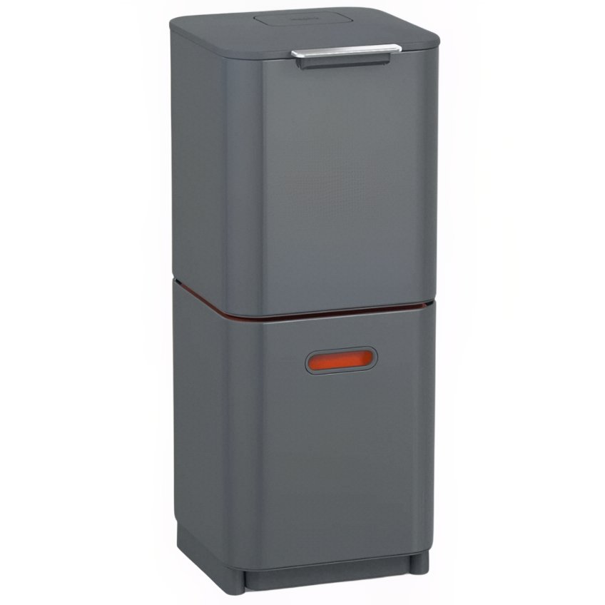 Joseph Joseph Šedý koš na tříděný odpad Totem Compact 40 l Joseph Joseph