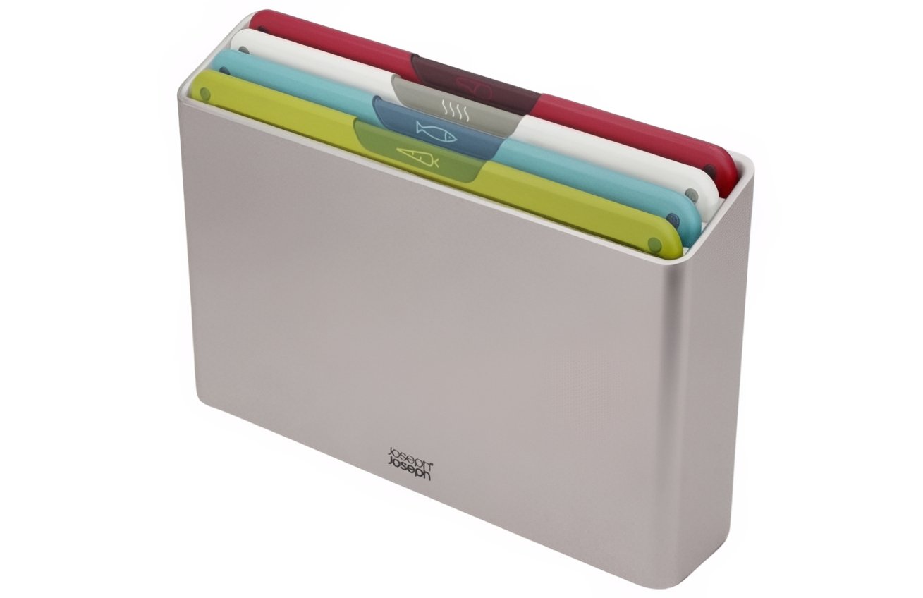 Joseph Joseph Sada čtyř plastových prkének se stojanem Folio Icon Silver 22 x 32 cm Joseph Joseph