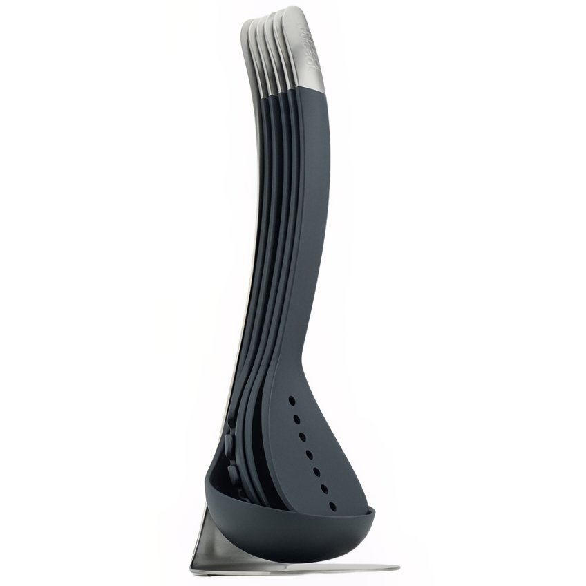 Joseph Joseph Sada černých plastových kuchyňských pomůcek se stojanem Nest Utensils 100 Joseph Joseph