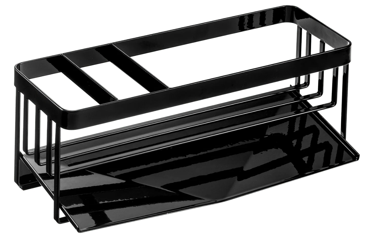 Černý kovový stojan na mycí prostředky Yamazaki Tower 25 x 10 cm YAMAZAKI