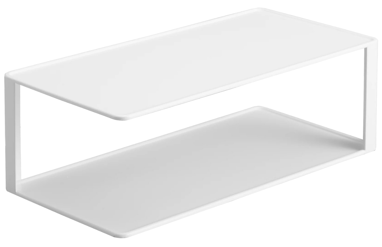 Bílá kovová přídavná police Yamazaki Tower 30 x 15 cm YAMAZAKI