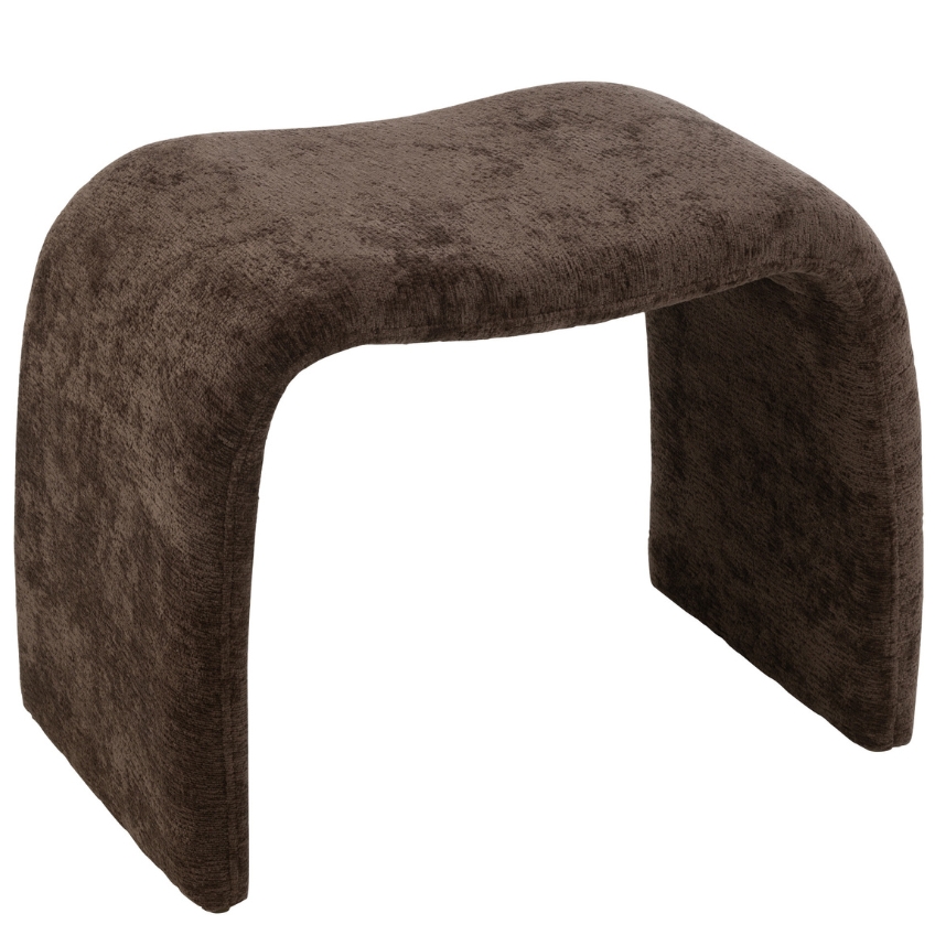 Hnědá čalouněná stolička J-line Naute 46 cm J-line