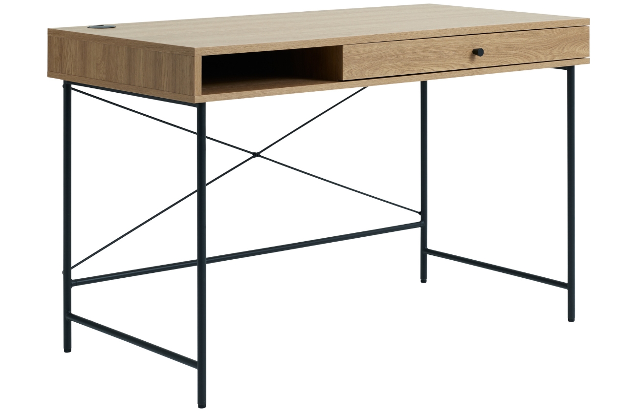 Unique Furniture Pracovní stůl Pensacola 120 x 60 cm s dubovým dekorem Unique Furniture