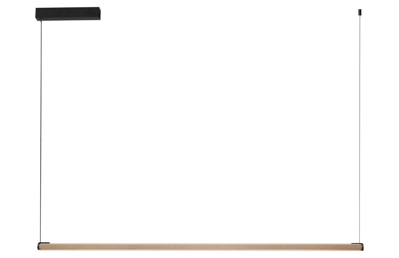 Zlaté kovové závěsné LED světlo Nova Luce Lios 123 cm Nova Luce