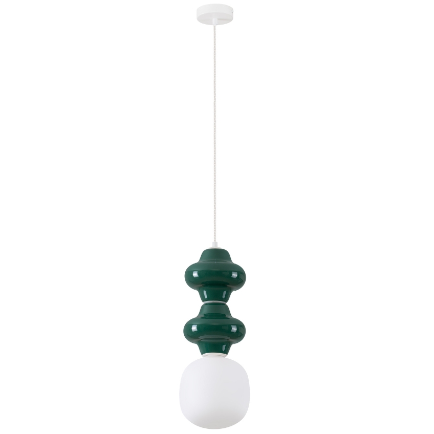 Tmavě zelené závěsné světlo Nova Luce Clio II. 18 cm Nova Luce