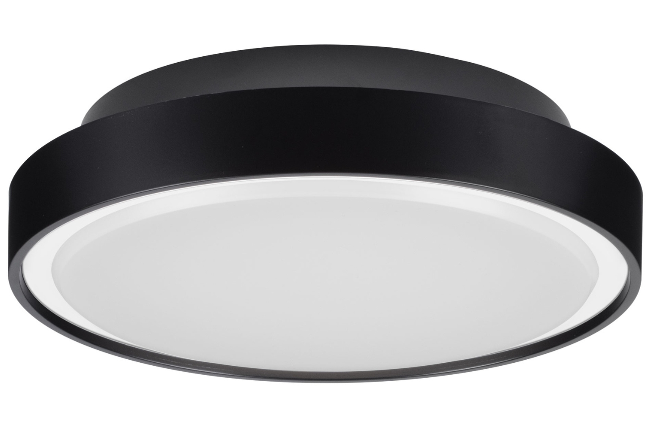 Černé kovové venkovní stropní LED světlo Nova Luce Sky 30 cm Nova Luce