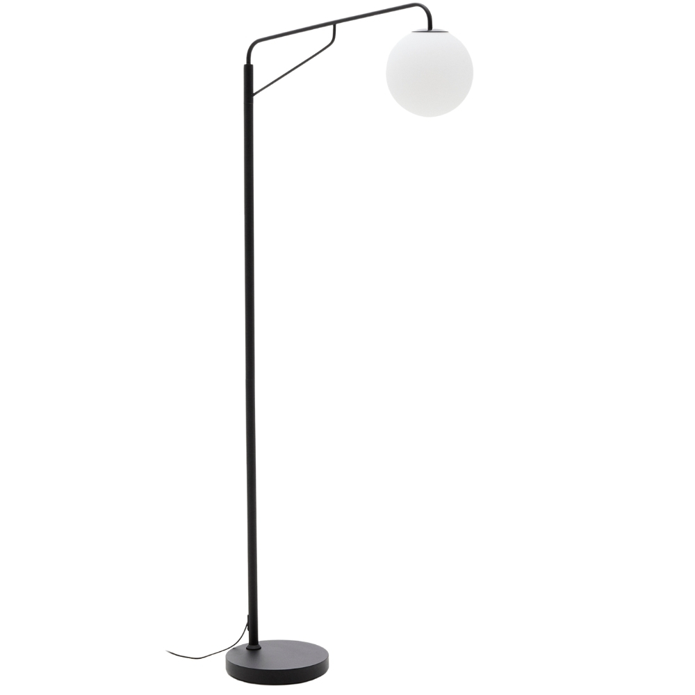 Kave Home Černá kovová stojací lampa Eilo 164 cm Kave Home