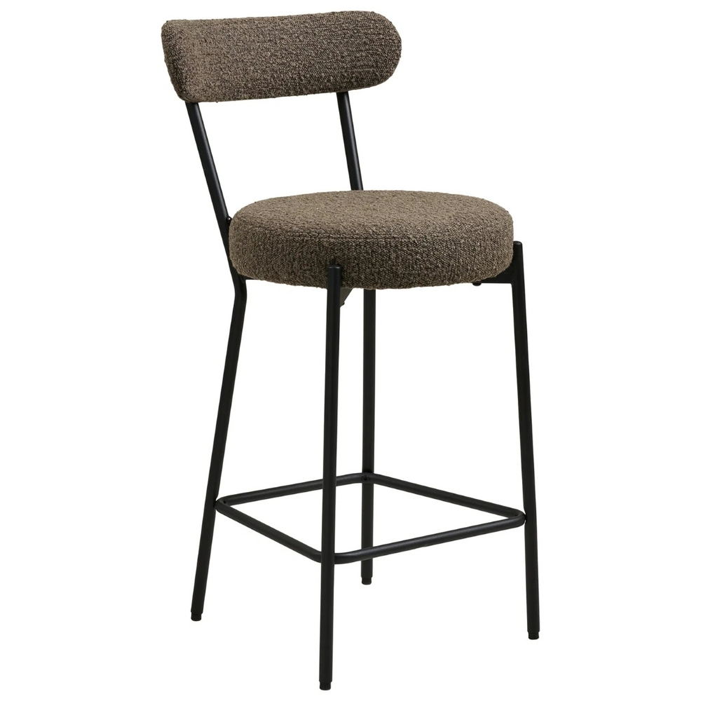 Nordic Living Hnědá barová židle Badalonia 65 cm Nordic Living