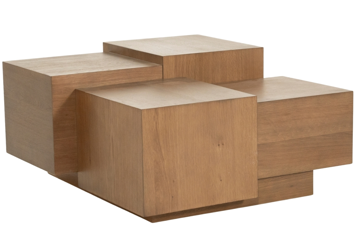 Eleonora Hnědý dubový konferenční stolek Quinten 80 x 80 cm Eleonora