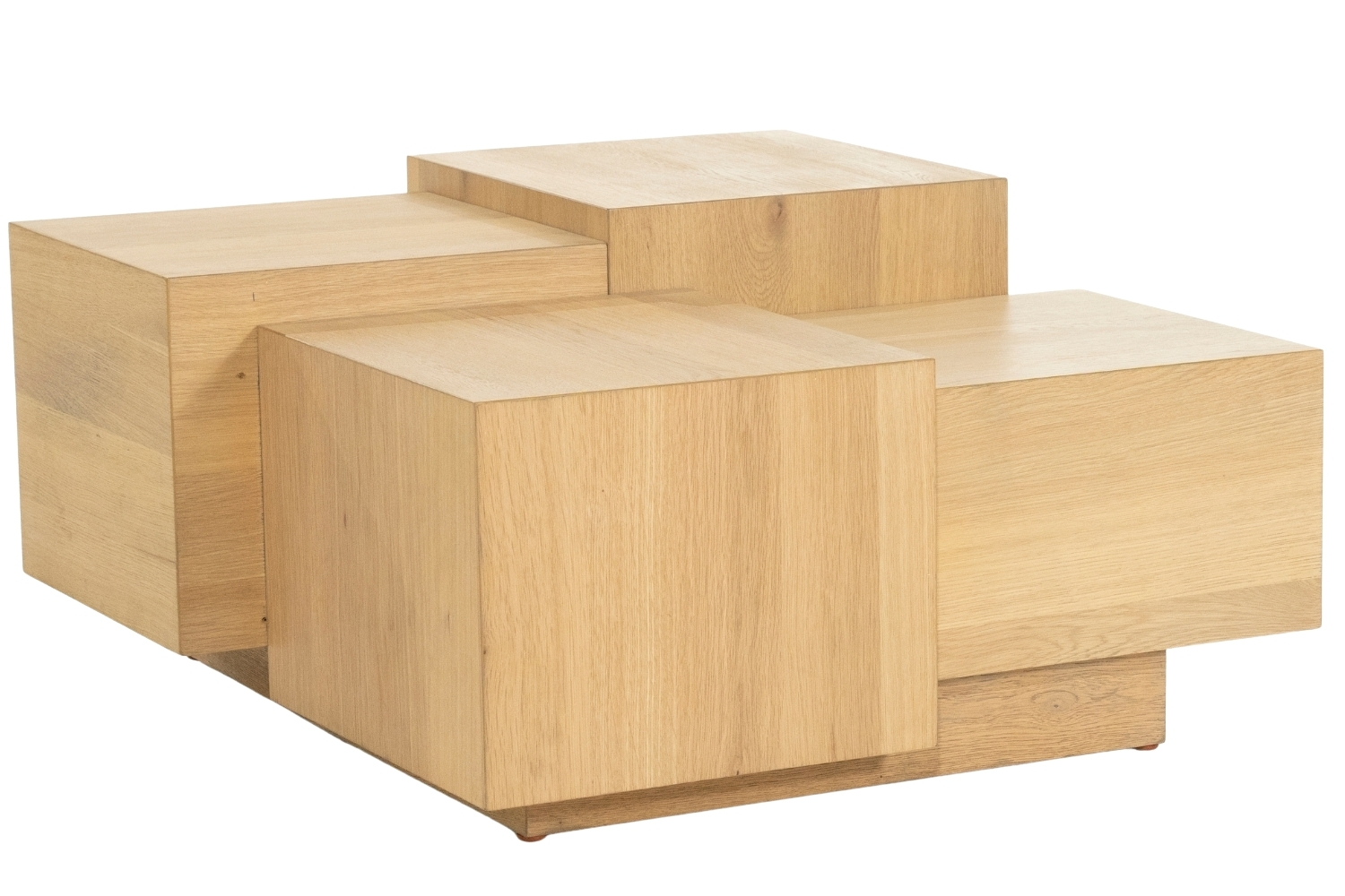 Eleonora Dubový konferenční stolek Quinten 80 x 80 cm Eleonora