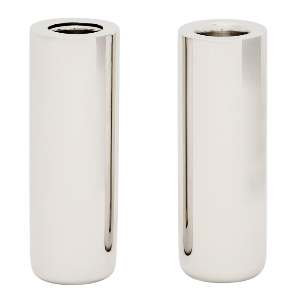 Kave Home Set dvou nerezových svícnů Nirela 11 cm Kave Home