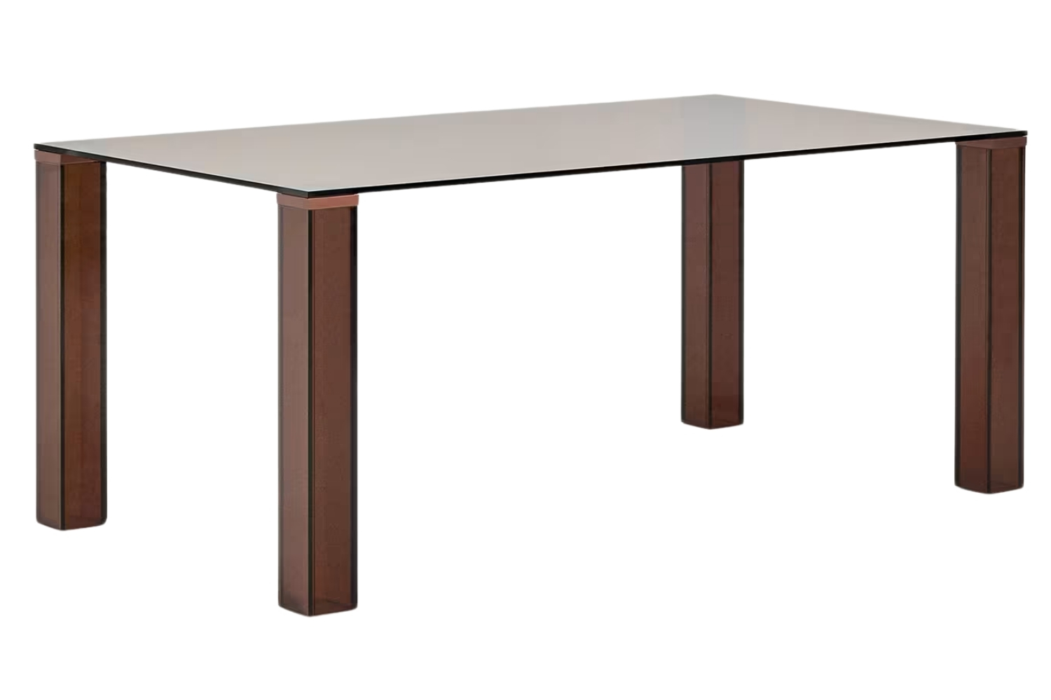 Kave Home Hnědý skleněný jídelní stůl Adularia 160 x 90 cm Kave Home