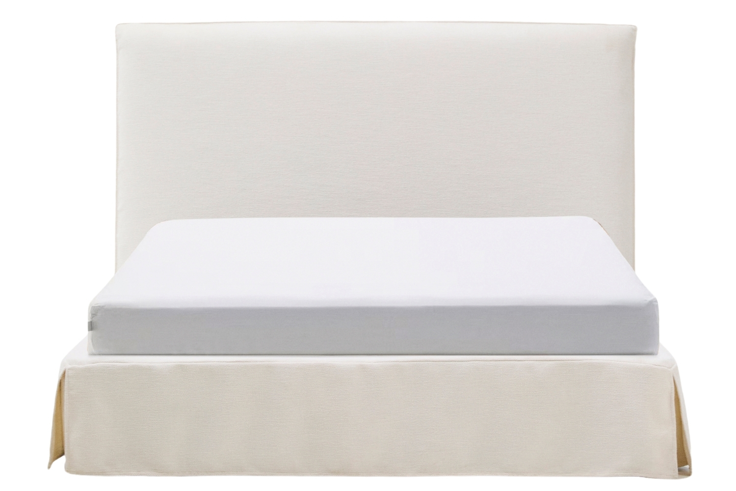 Kave Home Bílá dvoulůžková postel Jaira s čelem 160 x 200 cm Kave Home