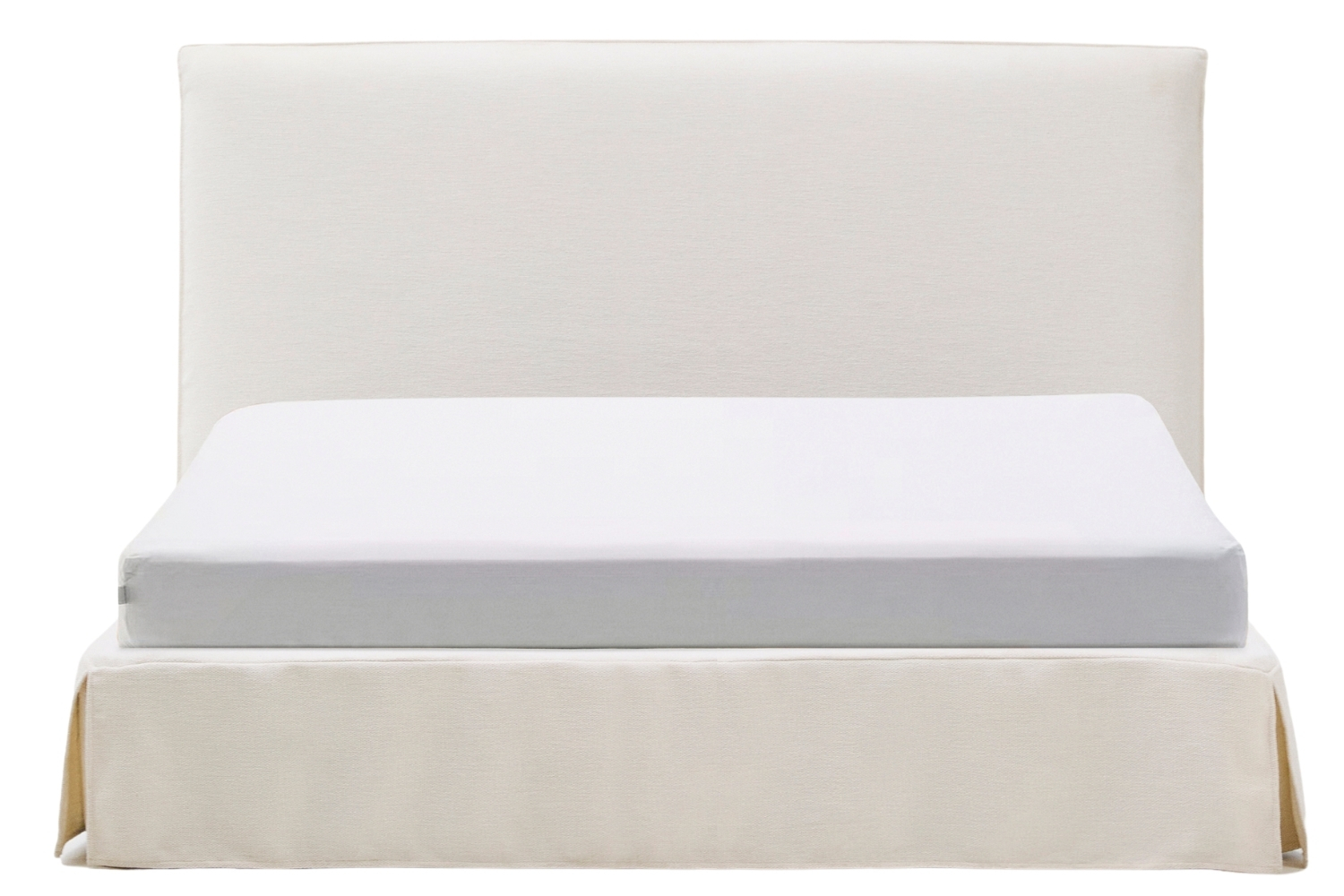 Kave Home Bílá dvoulůžková postel Jaira s čelem 180 x 200 cm Kave Home