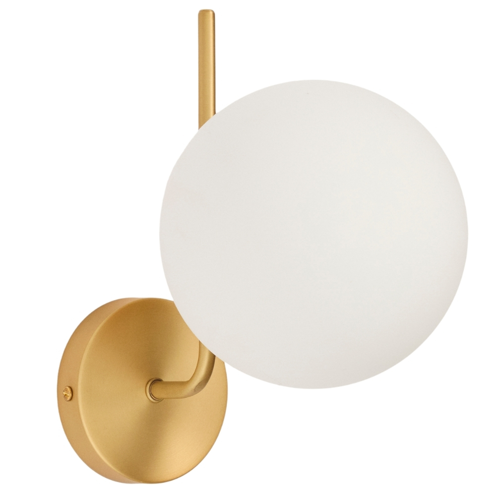 Kave Home Zlaté kovové nástěnné světlo Brisia 15 cm Kave Home