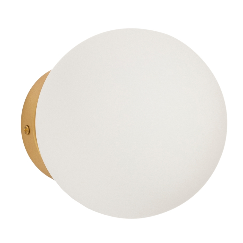 Kave Home Bílé skleněné nástěnné světlo Brisia 15 cm Kave Home