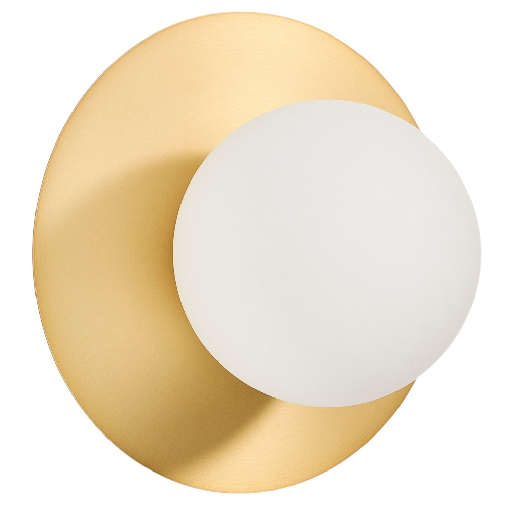 Kave Home Zlaté kovové nástěnné světlo Brisia 15 cm Kave Home