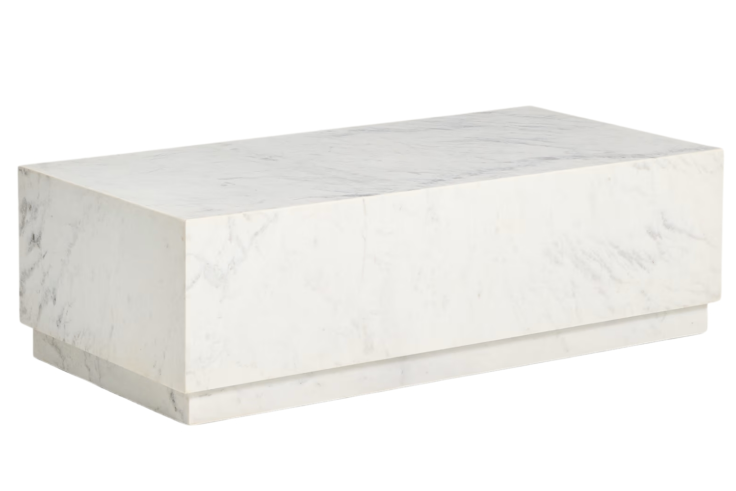 Kave Home Bílý mramorový konferenční stolek Sorein 100 x 50 cm Kave Home