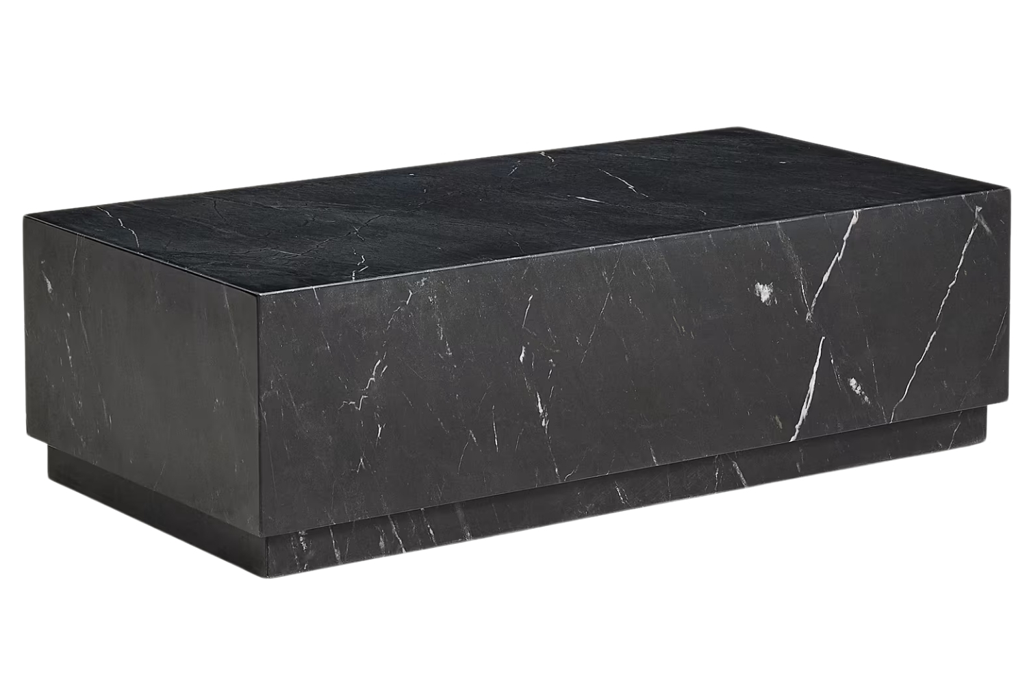 Kave Home Černý mramorový konferenční stolek Sorein 100 x 50 cm Kave Home