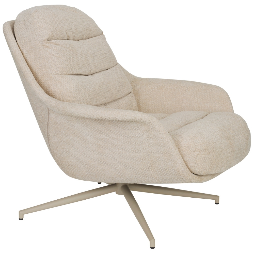 Béžové otočné křeslo ZUIVER PHILLY Zuiver