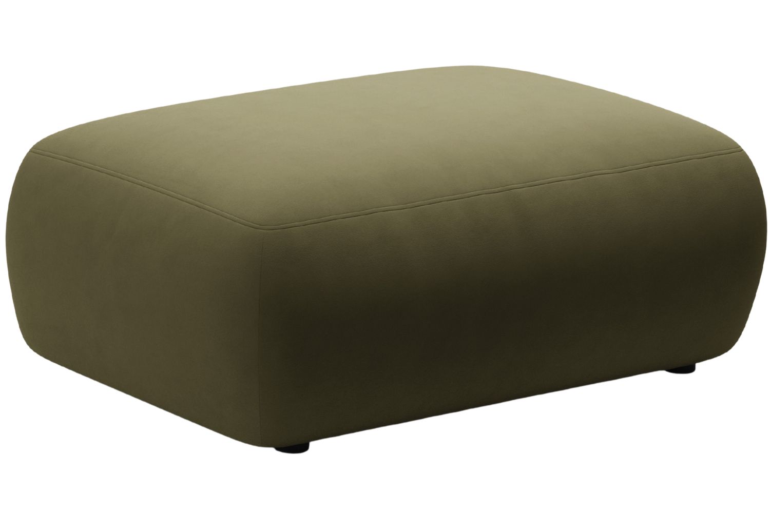 Micadoni Zelená sametová podnožka Kate 99 x 60 cm Micadoni