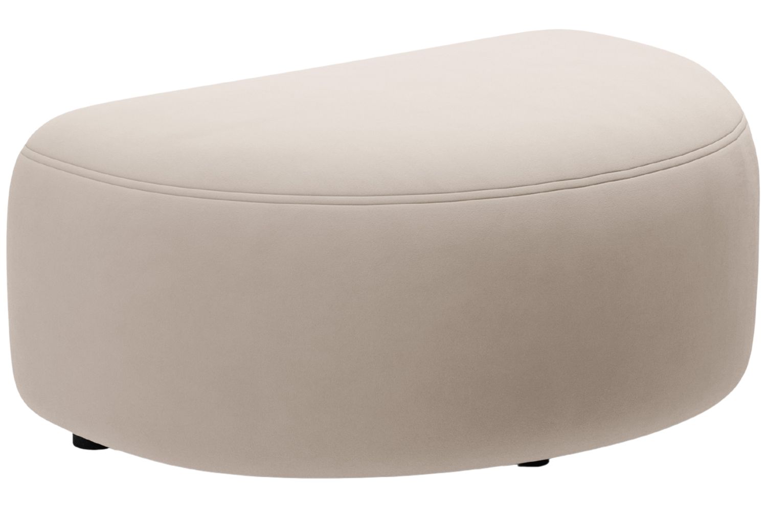 Micadoni Béžová sametová podnožka Kate II. 99 x 60 cm Micadoni