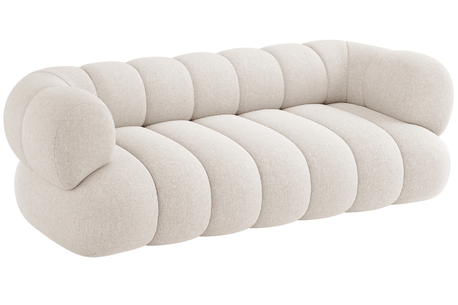 Cosmopolitan Design Světle béžová trojmístná pohovka Koge 210 cm Cosmopolitan Design