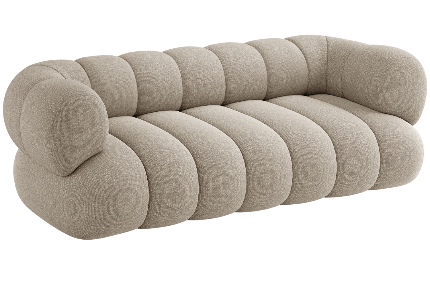 Cosmopolitan Design Béžová trojmístná pohovka Koge 210 cm Cosmopolitan Design