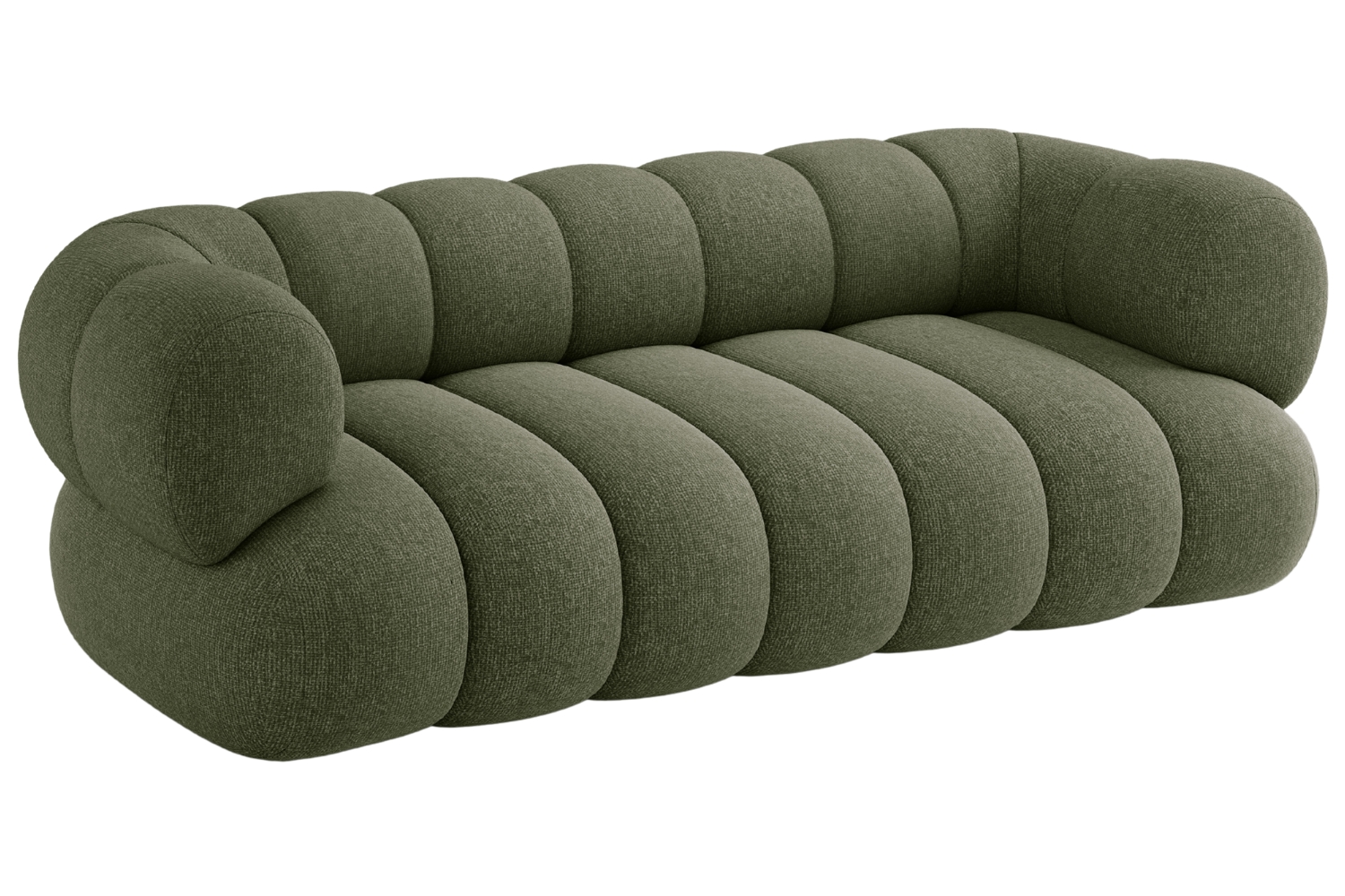 Cosmopolitan Design Zelená trojmístná pohovka Koge 210 cm Cosmopolitan Design