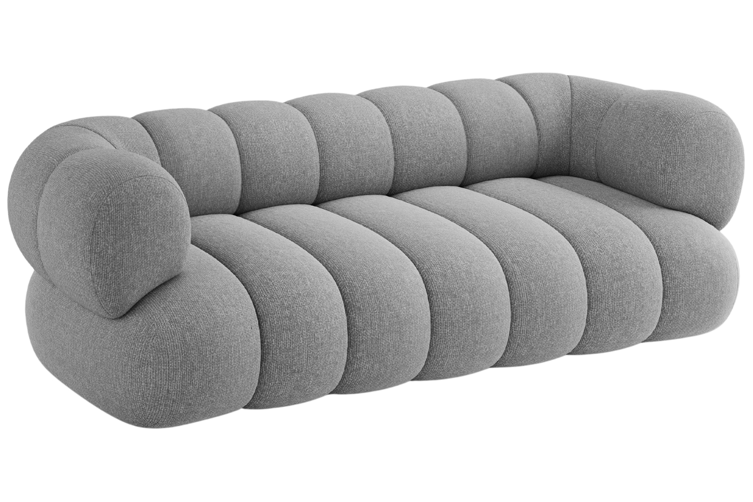 Cosmopolitan Design Šedá trojmístná pohovka Koge 210 cm Cosmopolitan Design