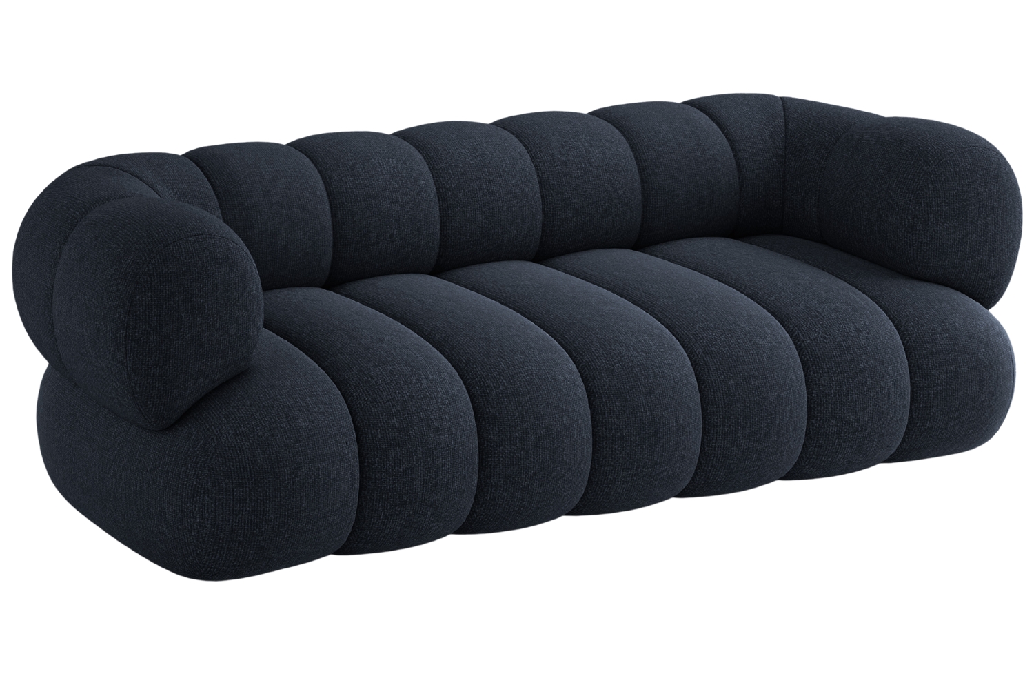 Cosmopolitan Design Tmavě modrá trojmístná pohovka Koge 210 cm Cosmopolitan Design