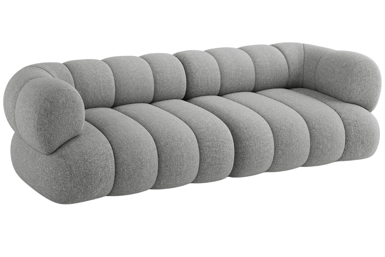 Cosmopolitan Design Šedá čtyřmístná pohovka Koge 240 cm Cosmopolitan Design