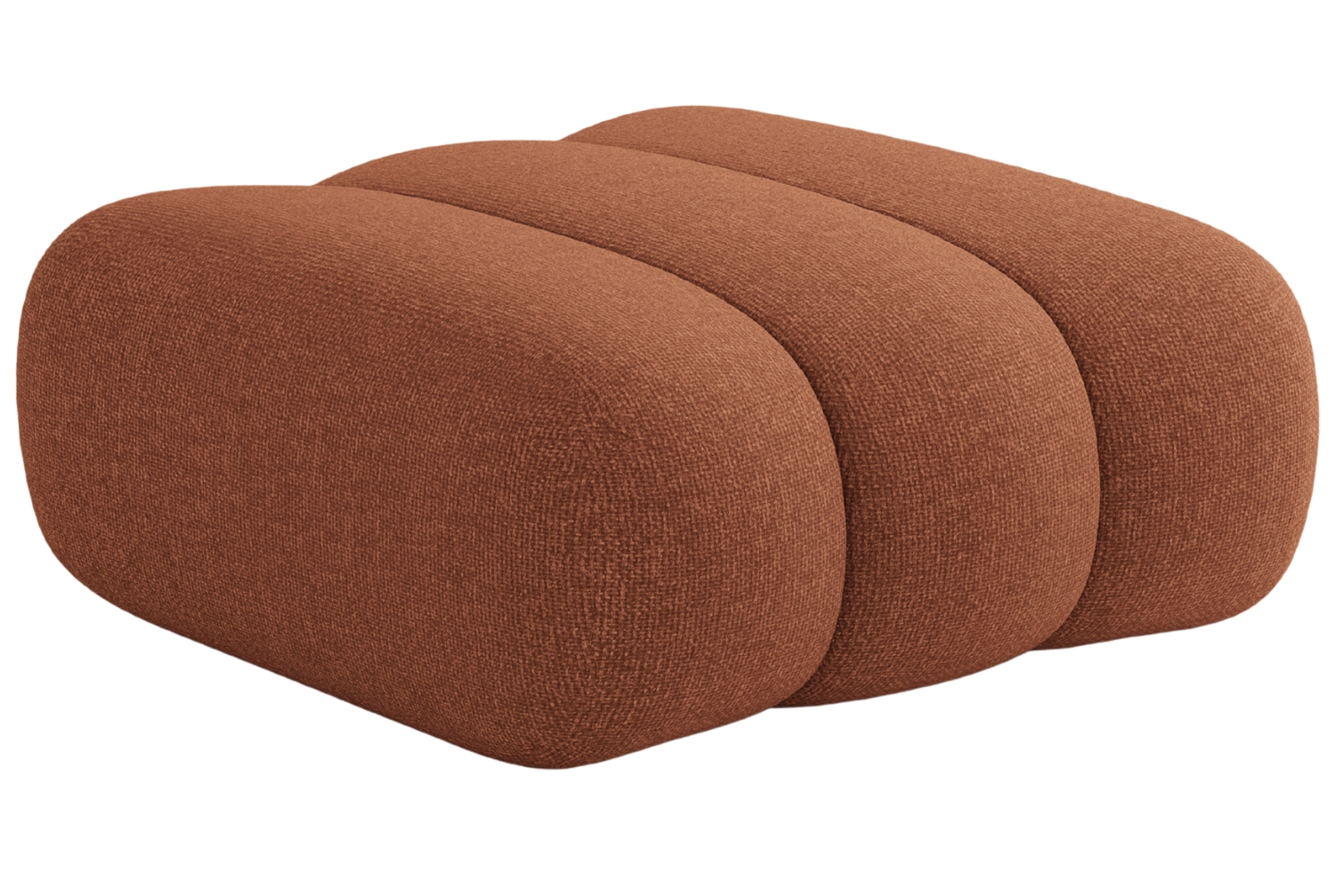 Cosmopolitan Design Terakotově oranžová podnožka Koge 95 x 95 cm Cosmopolitan Design